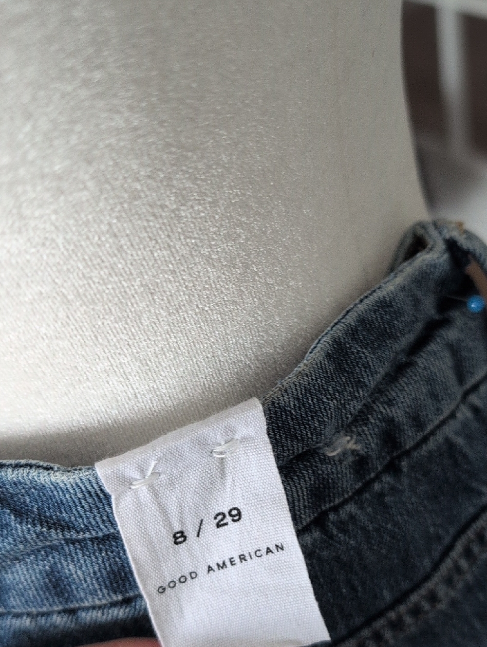 New Good American Good Boy Double Slit Ankle Jeans Size 8 - Picture 10 of 17